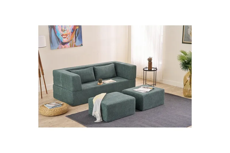 Solin Sovesofa 2-sits - Grøn - Møbler - Sofaer - Sovesofaer