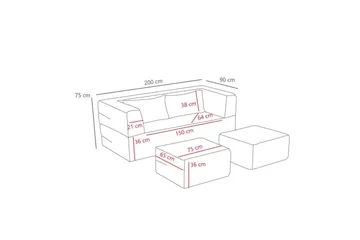Solin Sovesofa 2-sits - Mørkegrå - Møbler - Sofaer - Sovesofaer