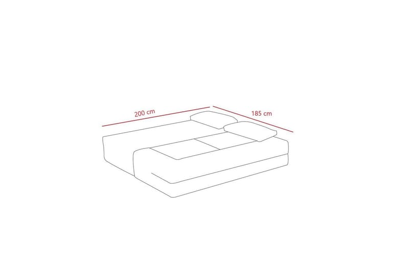 Solin Sovesofa 2-sits - Orange - Møbler - Sofaer - Sovesofaer
