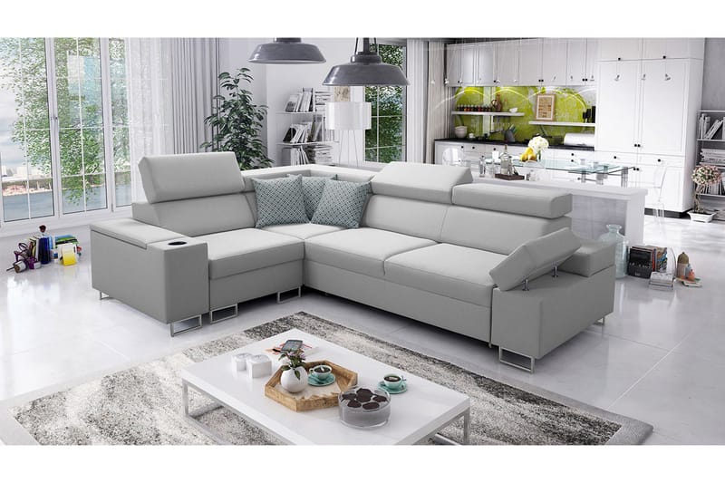 Solvato Hjørnesofa - Grå - Møbler - Sofaer - Sovesofaer