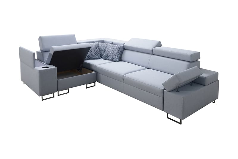 Solvato Hjørnesofa - Grå - Møbler - Sofaer - Sovesofaer