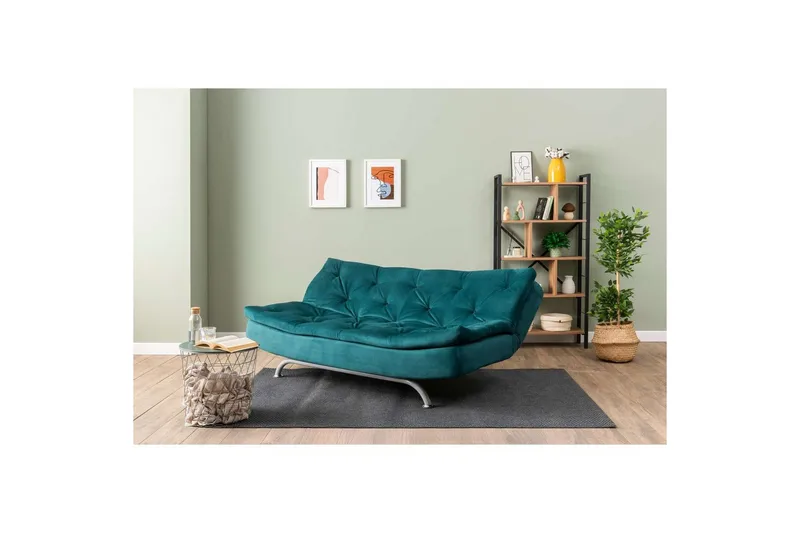 Soren Sovesofa 3-sits - Petrol Grøn - Møbler - Sofaer - Sovesofaer
