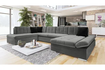 Sorsele Hjørnesofa Højre - Grå - Møbler - Sofaer - Sovesofaer