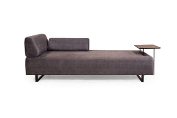 Southburn 3-personers Sovesofa 90x220 cm i Stof med Ensidig Armlæn - Sort - Møbler - Sofaer - Sovesofaer