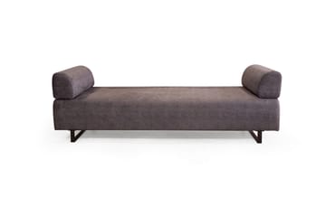Southburn 3-personers Sovesofa 90x220 cm i Stof med Ensidig Armlæn - Sort - Møbler - Sofaer - Sovesofaer