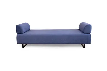 Southburn 3-personers Sovesofa 90x220 cm i Stof med Ensidig Armlæn - Blå - Møbler - Sofaer - Sovesofaer