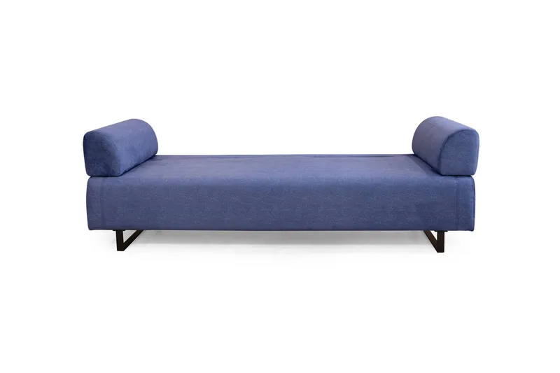 Southburn 3-personers Sovesofa 90x220 cm i Stof med Ensidig Armlæn - Blå - Møbler - Sofaer - Sovesofaer