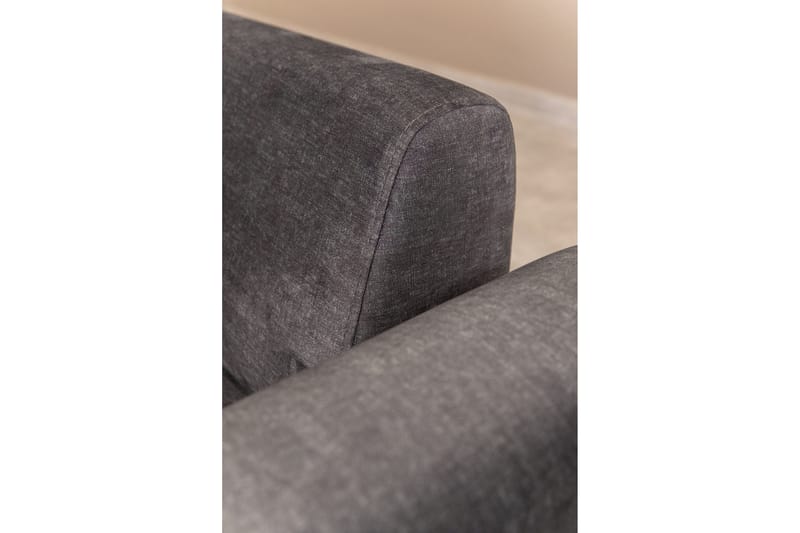 Southburn 3-personers Sovesofa 90x220 cm i Stof med Ensidig Armlæn - Sort - Møbler - Sofaer - Sovesofaer