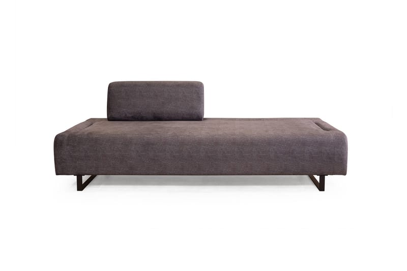 Southburn 3-personers Sovesofa 90x220 cm i Stof med Ensidig Armlæn - Sort - Møbler - Sofaer - Sovesofaer