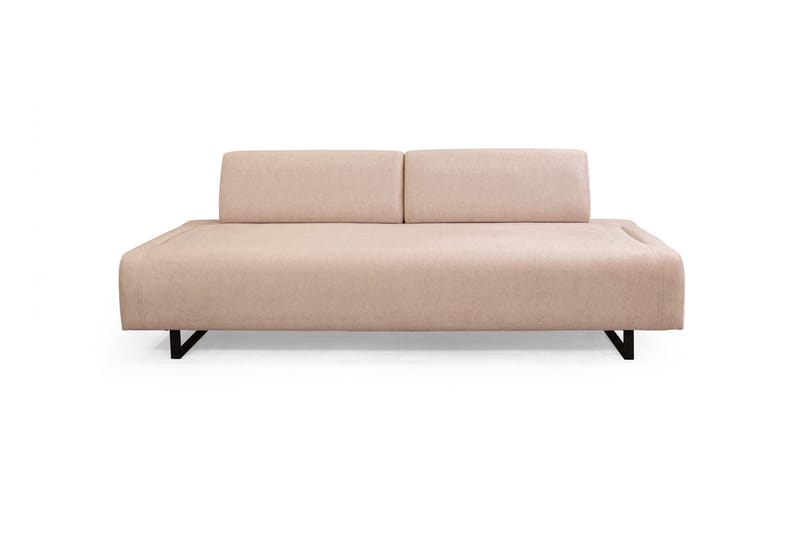 Southburn 3-personers Sovesofa 90x220 cm i Stof med Løse Rygpuder - Beige - Møbler - Sofaer - Sovesofaer