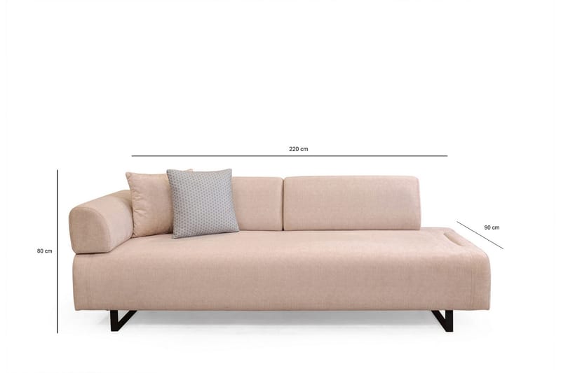 Southburn Sovesofa 3-Pers. - Beige - Møbler - Sofaer - Sovesofaer