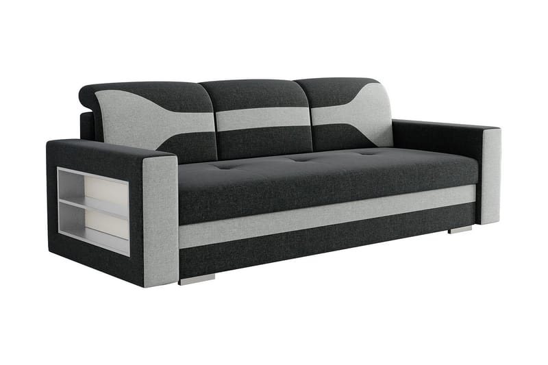 Sovesofa 236cm Venstre - Mørkegrå - Møbler - Sofaer - Sovesofaer