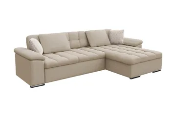 Sovesofa 3-Pers. L-formet 280x160 cm Højre - Møbler - Sofaer - Sovesofaer