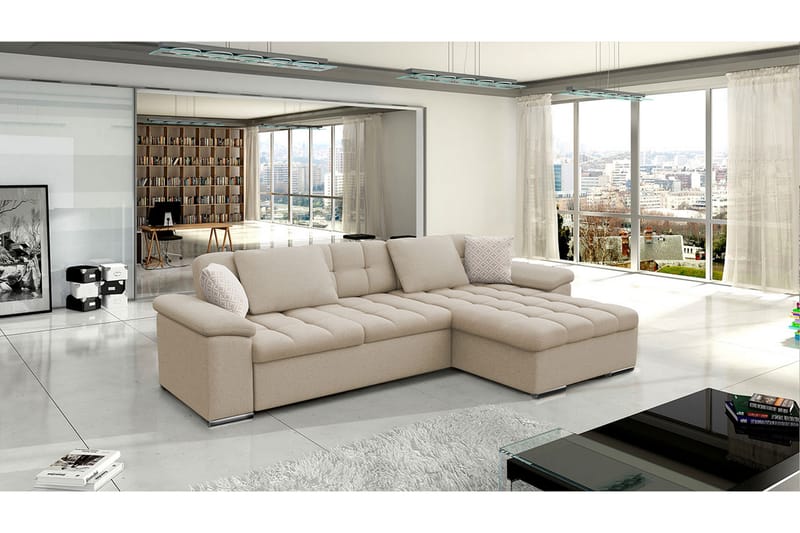 Sovesofa 3-Pers. L-formet 280x160 cm Højre - Sovesofaer - Sovesofa chaiselong