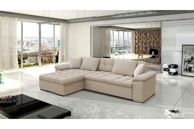 Sovesofa 3-Pers. L-formet 280x160 cm Venstre - Sovesofaer - Sovesofa chaiselong