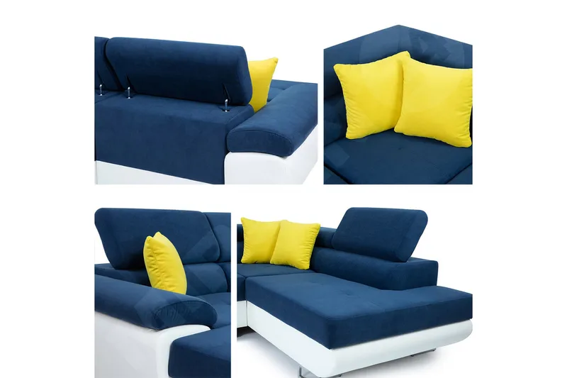 Sovesofa 4-Pers. U-formet 345x202 cm - Møbler - Sofaer - Sovesofaer