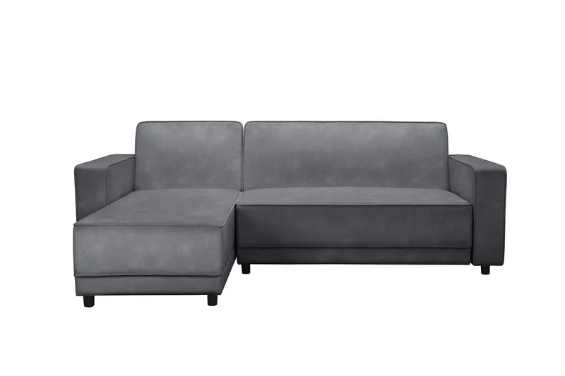 Sovesofa Allie Antracit, Velour, 82x229x154 cm, Antracit, Velour, 82x229x154 cm
