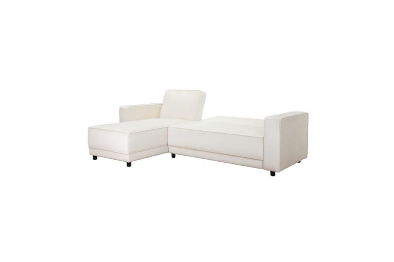 Sovesofa Allie Creme, Velour, 82x229x154 cm - Creme, Velour, 82x229x154 cm - Møbler - Sofaer - Sovesofaer