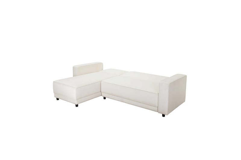 Sovesofa Allie Creme, Velour, 82x229x154 cm - Creme, Velour, 82x229x154 cm - Møbler - Sofaer - Sovesofaer