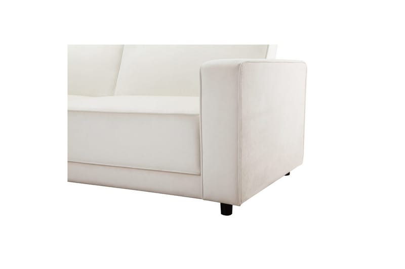 Sovesofa Allie Creme, Velour, 82x229x154 cm - Creme, Velour, 82x229x154 cm - Møbler - Sofaer - Sovesofaer