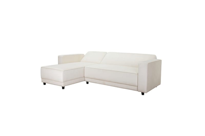 Sovesofa Allie Creme, Velour, 82x229x154 cm - Creme, Velour, 82x229x154 cm - Møbler - Sofaer - Sovesofaer