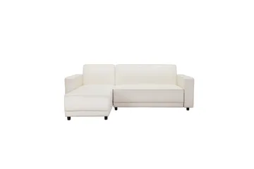 Sovesofa Allie Creme, Velour, 82x229x154 cm - Creme, Velour, 82x229x154 cm - Møbler - Sofaer - Sovesofaer