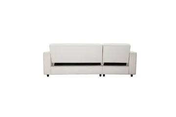 Sovesofa Allie Creme, Velour, 82x229x154 cm - Creme, Velour, 82x229x154 cm - Møbler - Sofaer - Sovesofaer