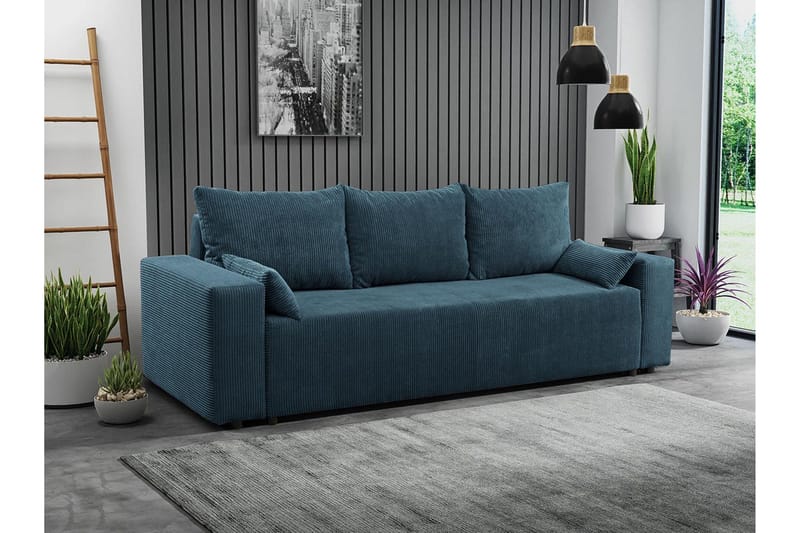 Sovesofa - Blå - Møbler - Sofaer - Sovesofaer