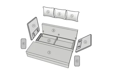 Sovesofa - Brun - Møbler - Sofaer - Sovesofaer