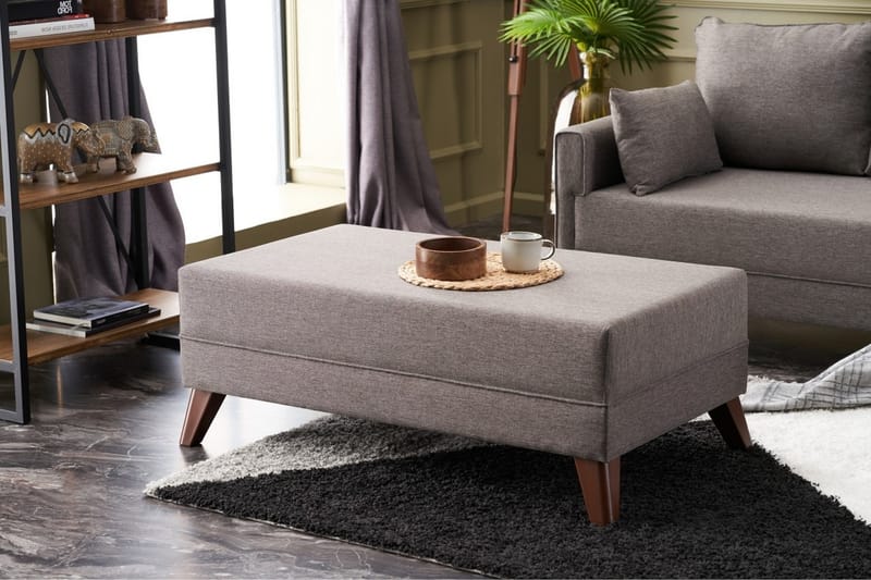 Antigua Mini Sovesofa med Chaiselong Højre - Brun - Sovesofaer - Sovesofa chaiselong