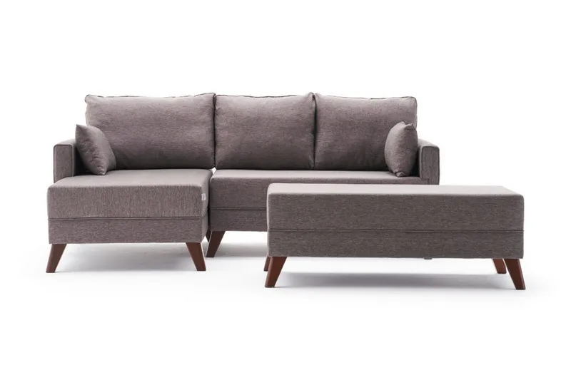 Antigua Mini Sovesofa med Chaiselong Venstre, Brun