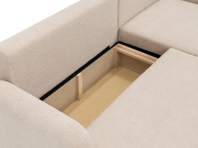 Branrel 3-personers sofa med chaiselong - blå - Møbler - Sofaer - Sovesofaer - Sovesofa chaiselong