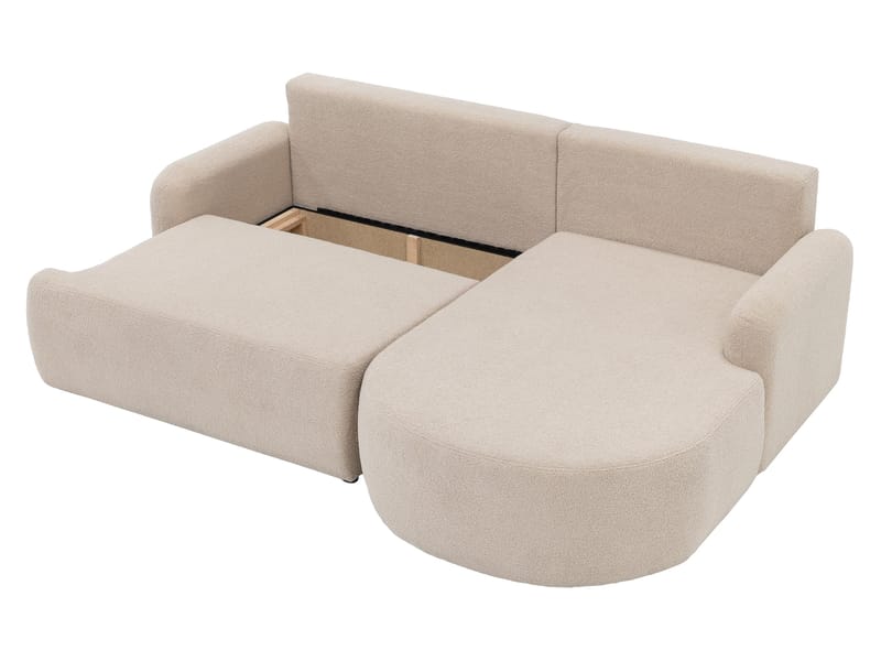 Branrel 3-personers sofa med chaiselong - blå - Møbler - Sofaer - Sovesofaer - Sovesofa chaiselong