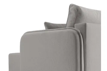 Chandru Sovesofa med Chaiselong 3-personers - Sort - Møbler - Sofaer - Sovesofaer - Sovesofa chaiselong