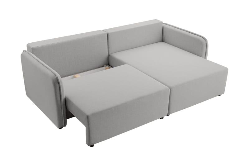 Chandru Sovesofa med Chaiselong 3-personers - Grå - Møbler - Sofaer - Sovesofaer - Sovesofa chaiselong