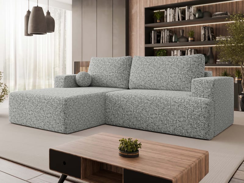 Deylor 3-personers sovesofa med chaiselong - grå - Møbler - Sofaer - Sovesofaer - Sovesofa chaiselong