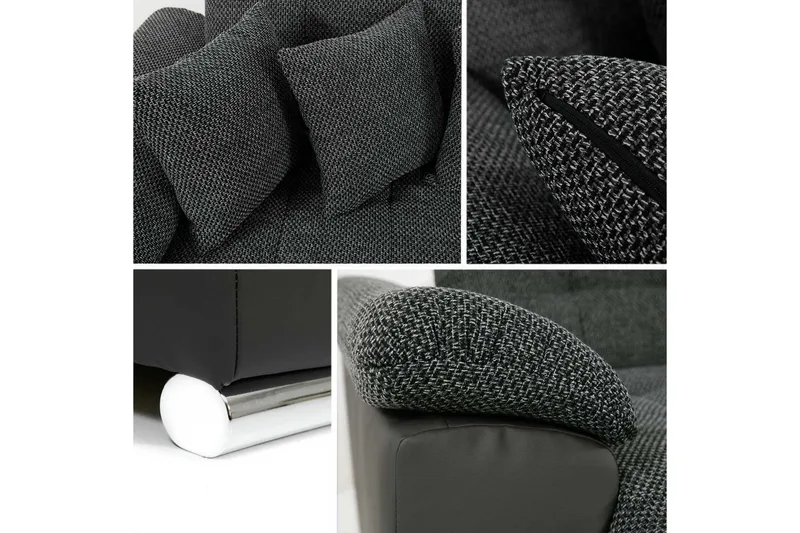 Dynir Sovesofa m. Chaiselonger 4-Pers. - Hvid - Møbler - Sofaer - Sovesofaer - Sovesofa chaiselong