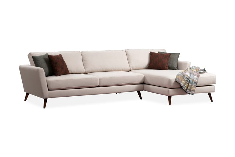 Gajanejos Chaiselongsovesofa - Beige - Sovesofaer - Sovesofa chaiselong