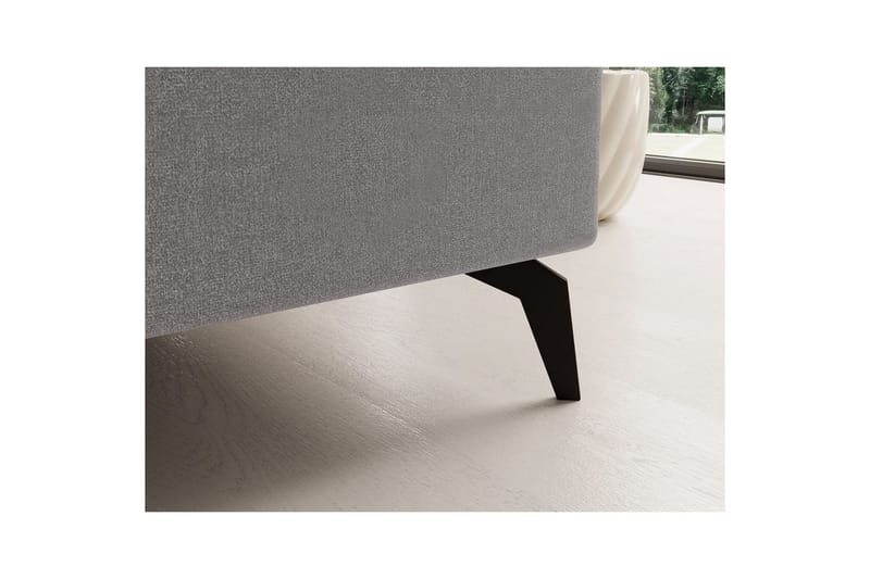 Hjørnesofa Eltap Solange 292x196x84 cm - Omega 02, Grå, Venstre - Møbler - Sofaer - Sovesofaer - Sovesofa chaiselong