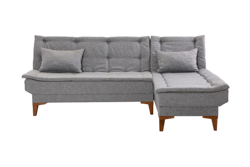 Hunterville Sovesofa m. Chaiselong 4-Pers. 107x205 - Grå - Sovesofaer - Sovesofa chaiselong