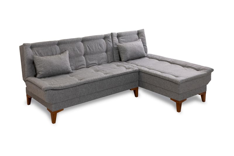 Hunterville Sovesofa m. Chaiselong 4-Pers. 107x205 - Grå - Sovesofaer - Sovesofa chaiselong