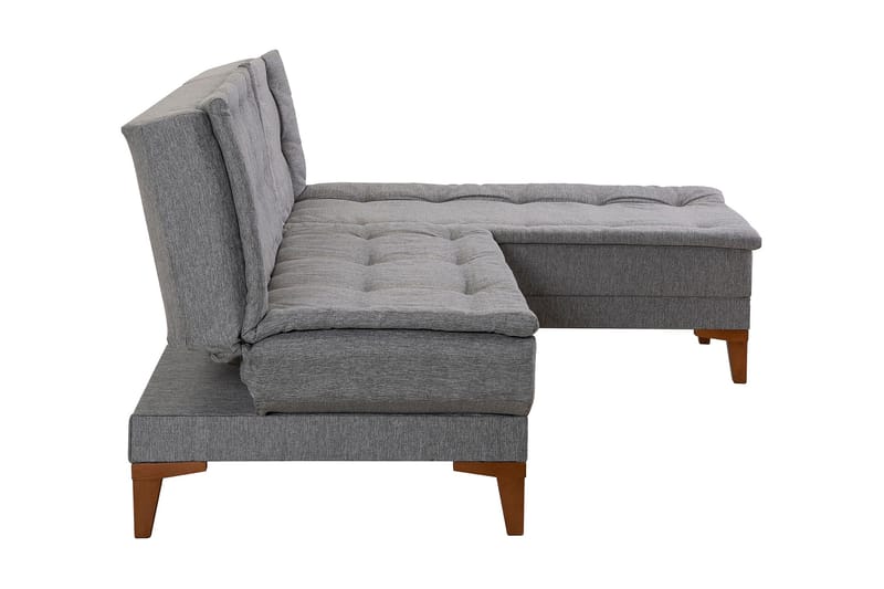 Hunterville Sovesofa m. Chaiselong 4-Pers. 107x205 - Grå - Sovesofaer - Sovesofa chaiselong