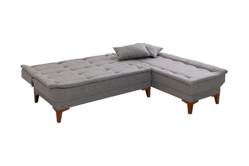 Hunterville Sovesofa m. Chaiselong 4-Pers. 107x205 - Grå - Sovesofaer - Sovesofa chaiselong