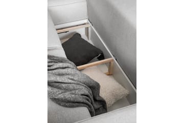Kamli Sovesofa m. Chaiselong med Opbevaring - Grøn - Møbler - Sofaer - Sovesofaer - Sovesofa chaiselong