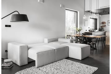 Kamli Sovesofa m. Chaiselong med Opbevaring - Mørkegrå - Møbler - Sofaer - Sovesofaer - Sovesofa chaiselong