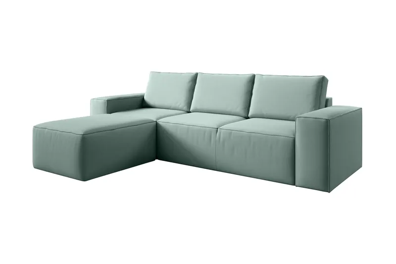 Kamli Sovesofa m. Chaiselong med Opbevaring, Turkis