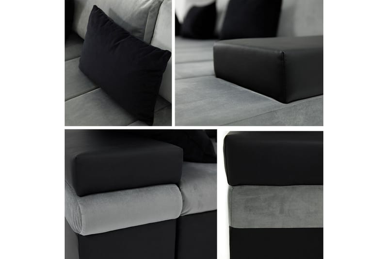 Naoma Hjørnesovesofa Chaiselong Højre - Mørkeblå - Møbler - Sofaer - Sovesofaer - Sovesofa chaiselong
