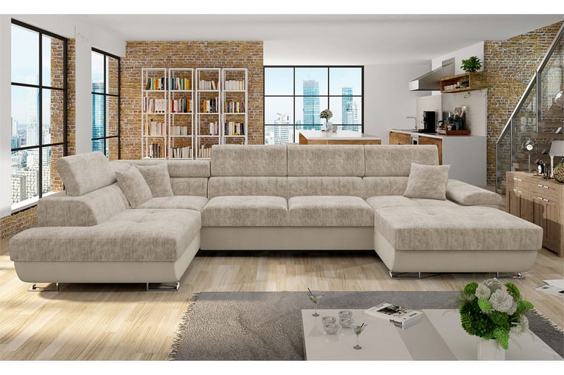 Reginia Sovesofa m. To Chaiselonger - Møbler - Sofaer - Sovesofaer - Sovesofa chaiselong