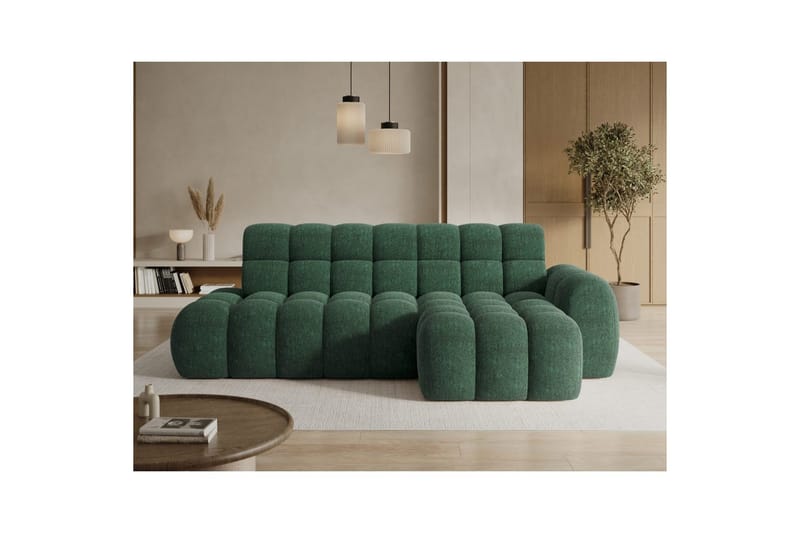 Sectional Eltap Ceedro 283x165x98 cm - Amore 35, Grøn, Højre - Møbler - Sofaer - Sovesofaer - Sovesofa chaiselong