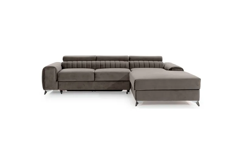 Sectional Eltap Grayson 278x205x92 cm, Loco 4, Lys Grå, Højre